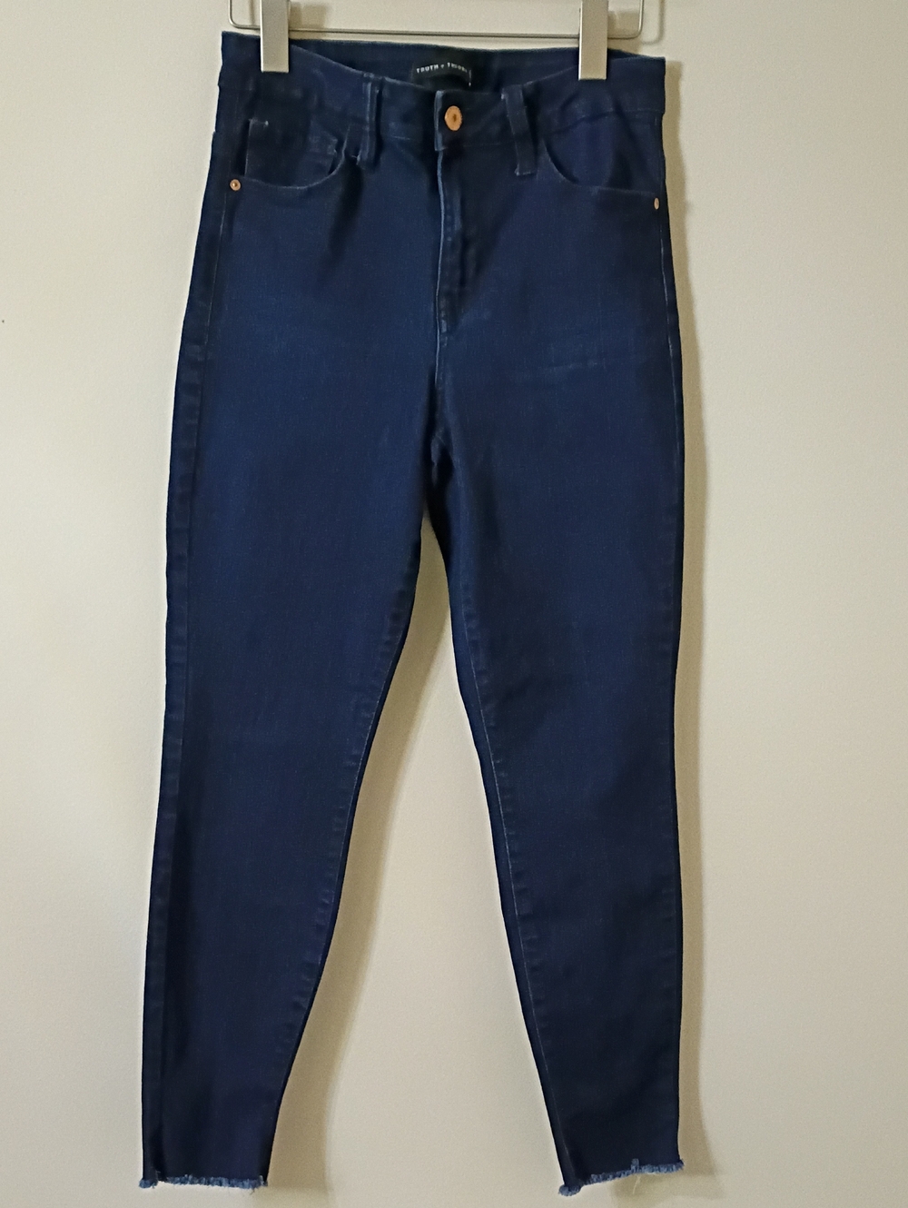 Women’s Skinny Jeans — Dark Blue Stretch